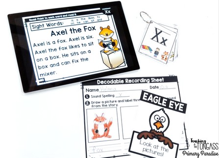 Digital decodable readers save teachers the prep time and can be used on iPads, tablets computers, laptops, even your cell phone or projector! Printable black and white versions are included to send home! Perfect practice for students learning 130 spelling sound patterns.