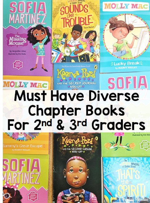 Diverse chapter books that your second and third grade students will love! Representation matters, and these series are the perfect addition to your classroom library.