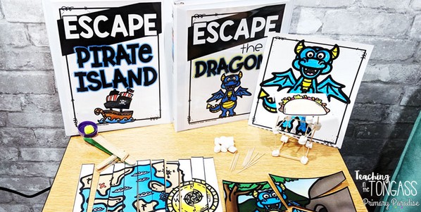 Escape rooms are engaging and fun, but can you incorporate them in your primary classroom? The answer is yes! Your primary students will love completing break out room activities in school, and you'll love how easy they are to implement. They're easier than you think! Here are 5 simple ways to make escape rooms work in your classroom!