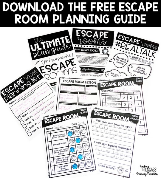 Escape rooms are engaging and fun, but can you incorporate them in your primary classroom? The answer is yes! Your primary students will love completing break out room activities in school, and you'll love how easy they are to implement. They're easier than you think! Here are 5 simple ways to make escape rooms work in your classroom!