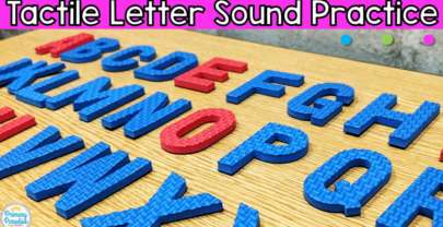 Tactile Letter Sound Practice: Mess Free and Fun!