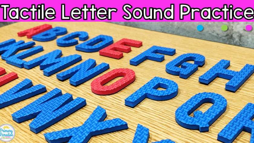 Tactile Letter Sound Practice: Mess Free and Fun!