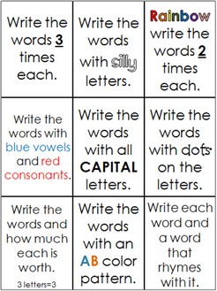 Word work tic tac toe is a fun, engaging, and simple word work activity that you can use with any word!