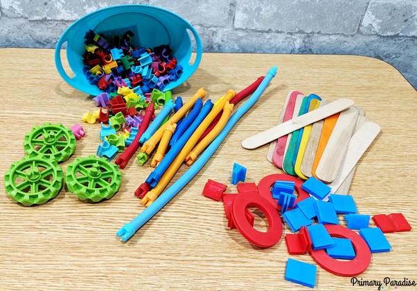 Image of magic wand and popsicle stick connectors for STEM activities