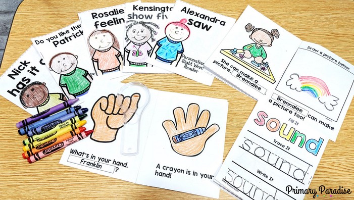 Sight Word practice that students and teachers will love! These personalized sight word books are a great way to engage students, especially reluctant learners and help them learn new sight words!