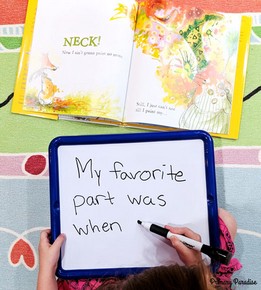 White boards are the perfect tool to keep at students engaged during class read alouds!