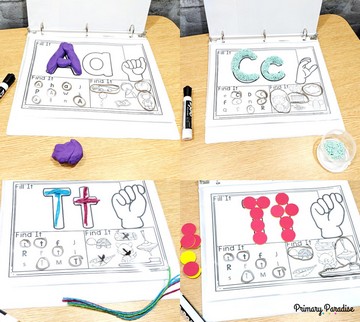 CVC word and alphabet activities that are hands on and students will love! The reusable write on, wipe off activities are engaging and effective!