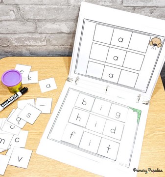 CVC word and alphabet activities that are hands on and students will love! The reusable write on, wipe off activities are engaging and effective!