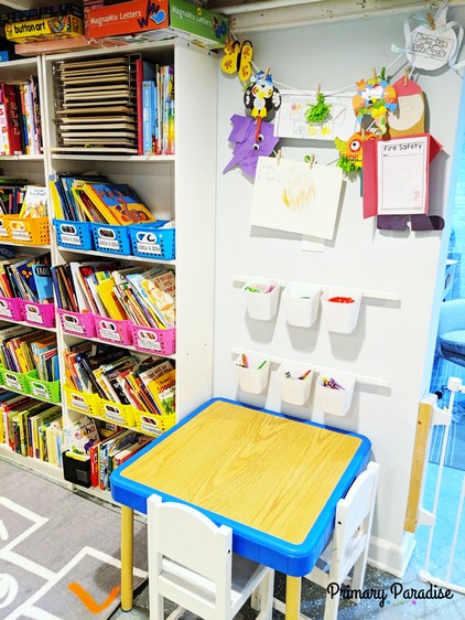 Basement playroom ideas that inspire imaginative play for toddlers, pre-schools, and elementary age kids! 