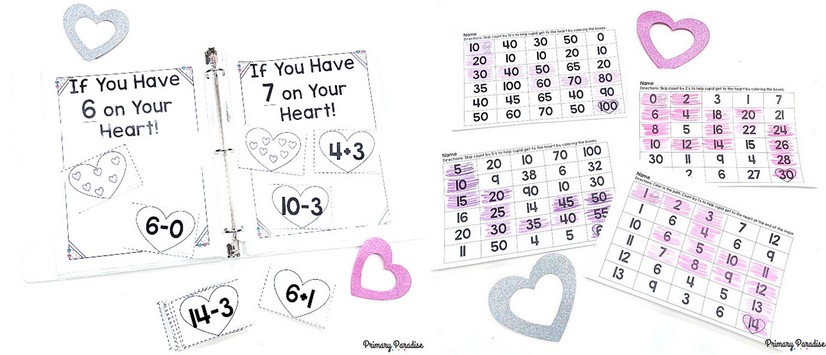 Valentine’s Day activities that are hands on, low prep, and super engaging! Perfect for kindergarten, first grade, and second grade classrooms in February.