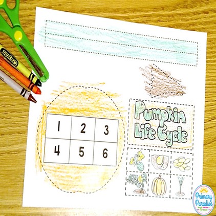 Pumpkin life cycle craft- Pumpkin exploration is such a fun, hands on, engaging activity for your classroom! Students will love investigating their pumpkins in October! Math, science, reading, and writing activities all in one fun, cross-curricular day!
