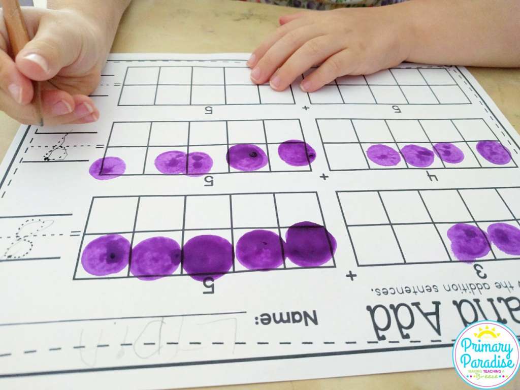 Dice and dabbers in your classroom are a great way to engage students and enhance learning in math, reading, words and more!