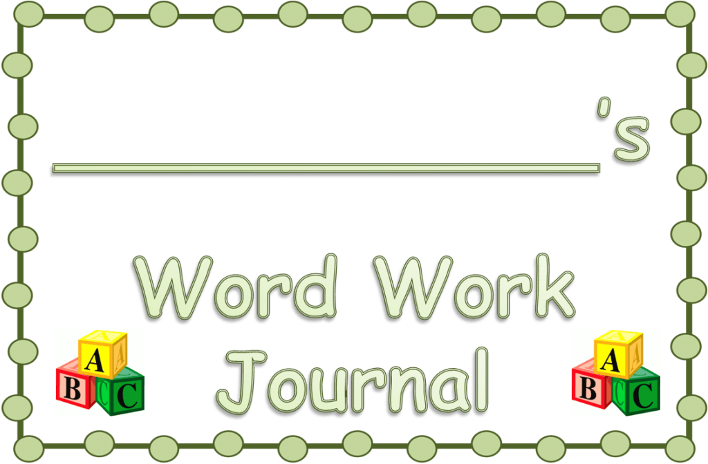 download your free word work journal cover