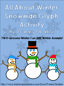 Celebrate winter with your students with this fun, snowman glyph freebie! Perfect for a bulletin board!