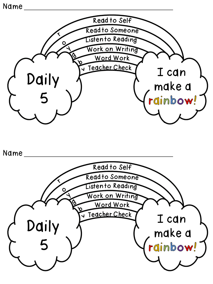 Daily 5 Rainbow Tracker 2