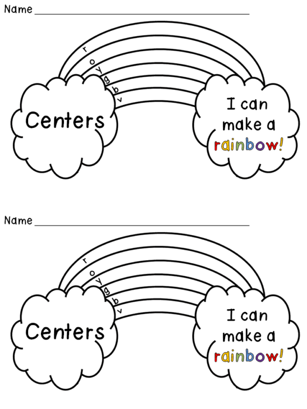 Freebie: Daily 5 Rainbow Tracker