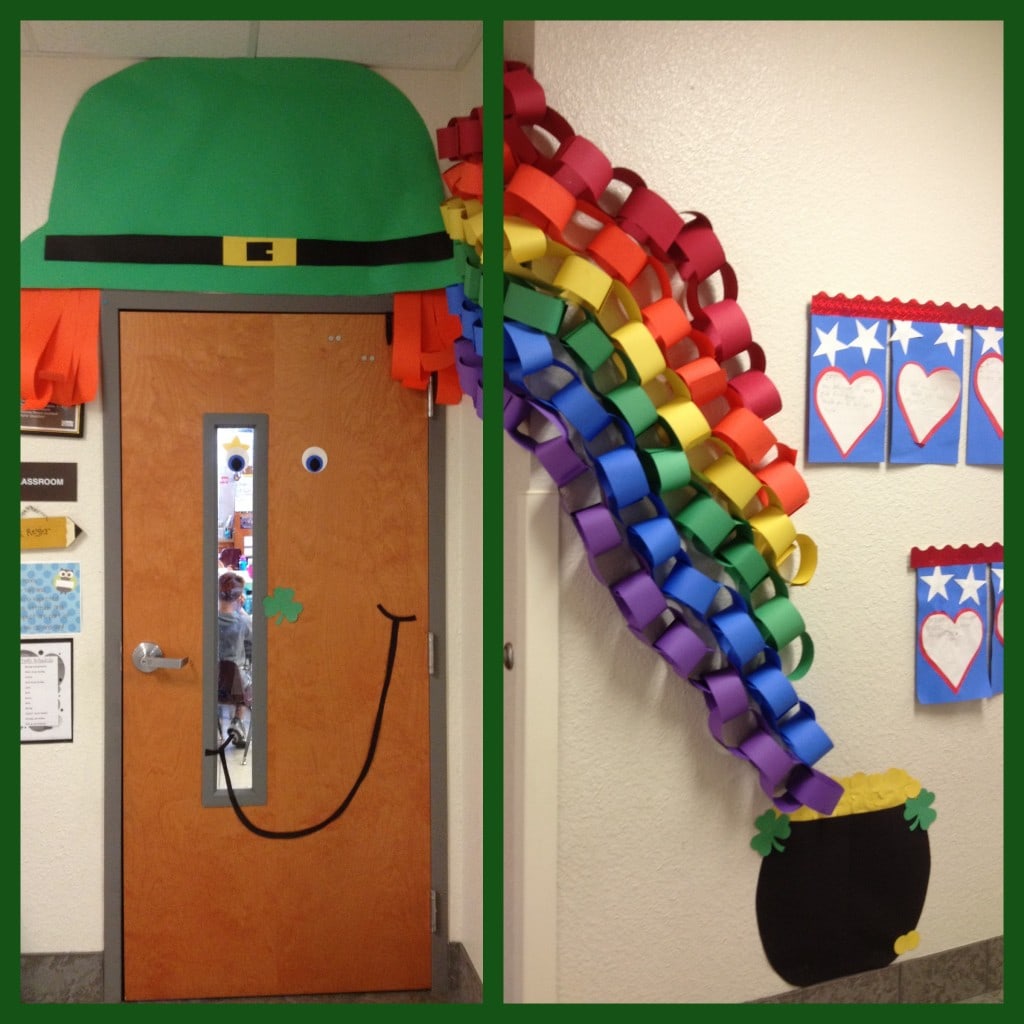 st patricks door display