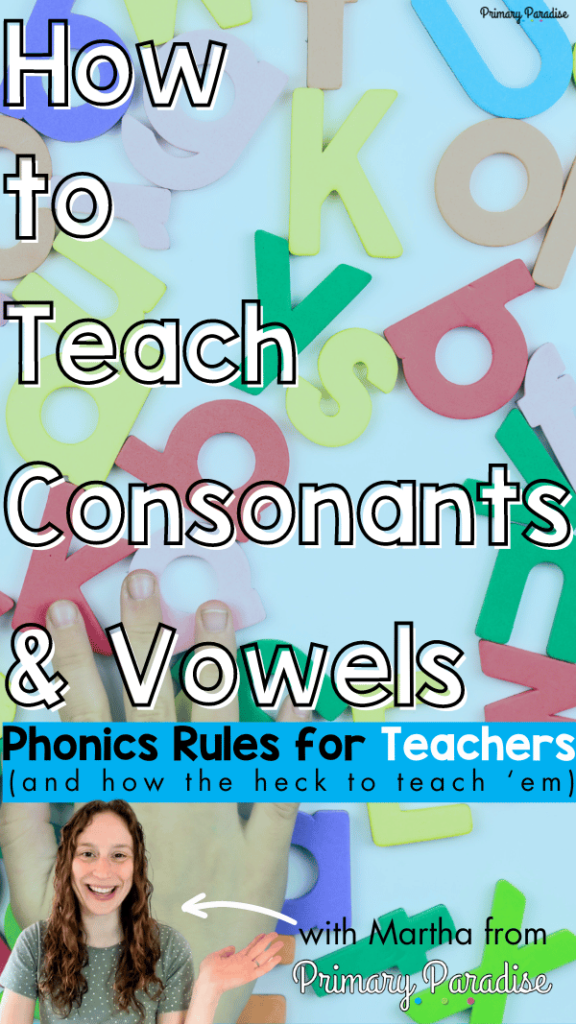 How to Teach Consonants & Vowels 