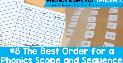 The Best Order to Teach Sounds: Phonics Scope and Sequence