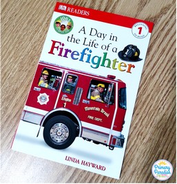 A Day in the Life of a Firefighter- Fire activities, fire safety books, and fire safety freebies for your kindergarten, first grade, and second grade classroom for fire safety month and fire safety week. Firefighter activities for community helpers unit.