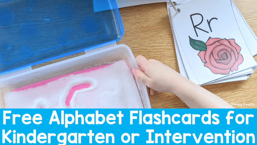Free Alphabet Flashcards for Kindergarten or Intervention