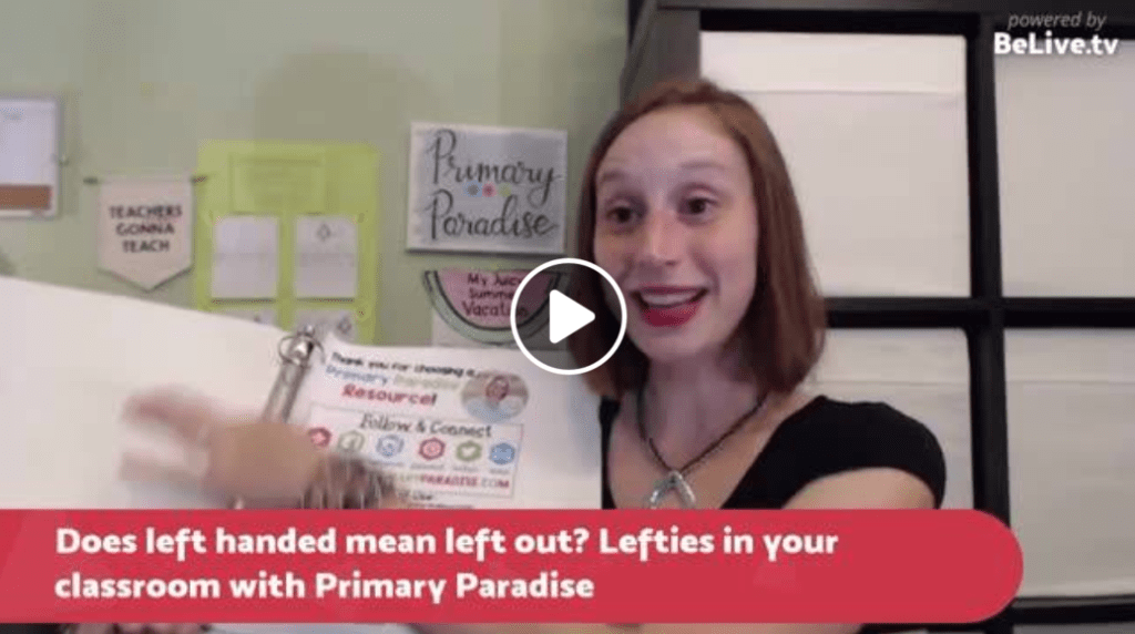 Left handed students: How can you help your left handed students in your classroom adapt to common challenges?