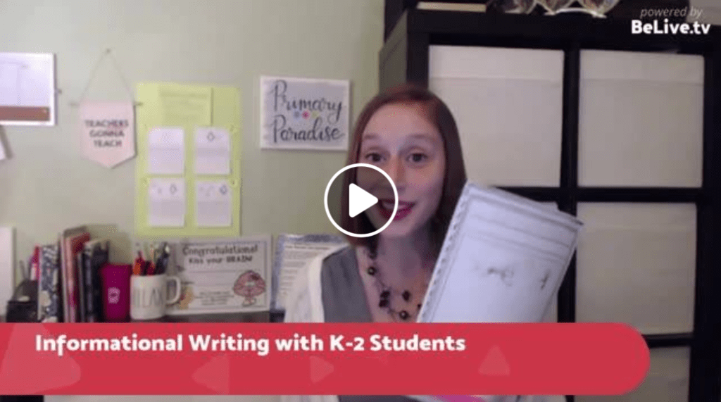 Informational writing ideas for kindergarten, first, and second graders Lucy Calkins non fiction writing booklets