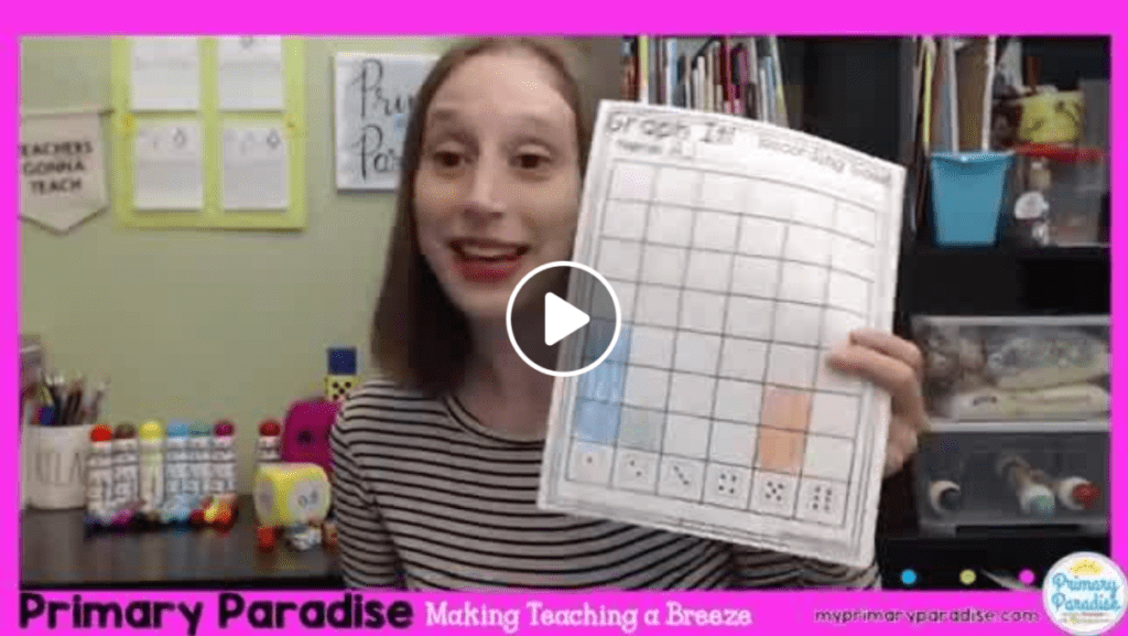 dice activities, dabber activities, math, writing, engage your students