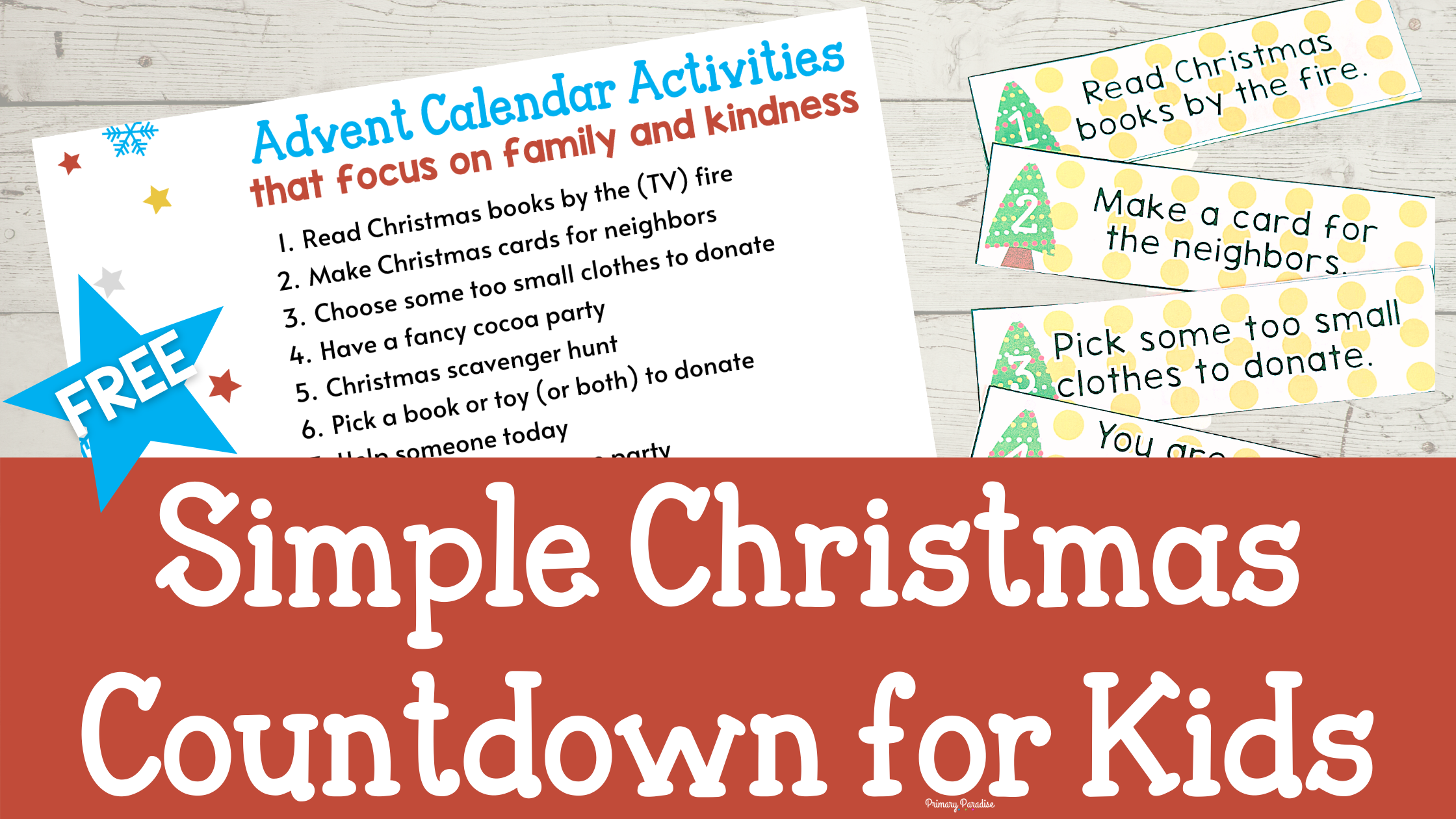 Simple Christmas Countdown Activities for Kids
