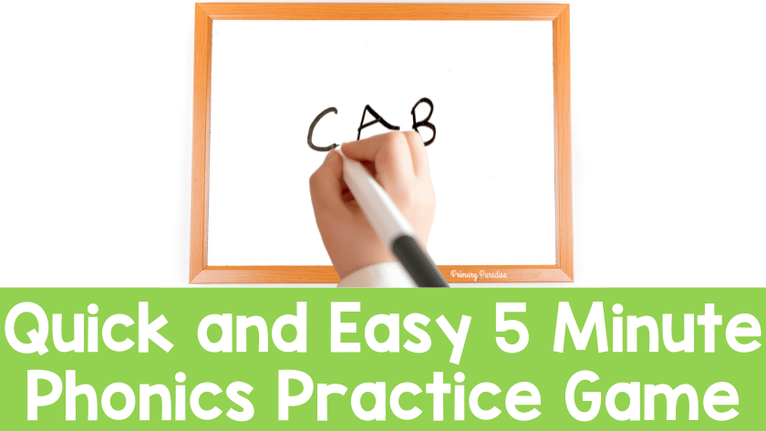 Quick and Easy 5 Minute Phonics Practice Game