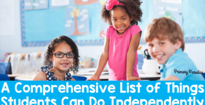 Independent Classroom Tasks: A Comprehensive List of Things Students Can Do