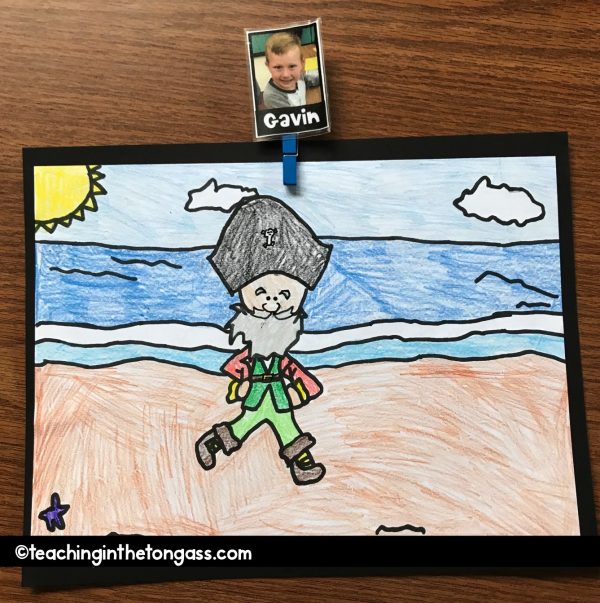 free pirate directed drawing activity that's perfect for talk like a pirate day
