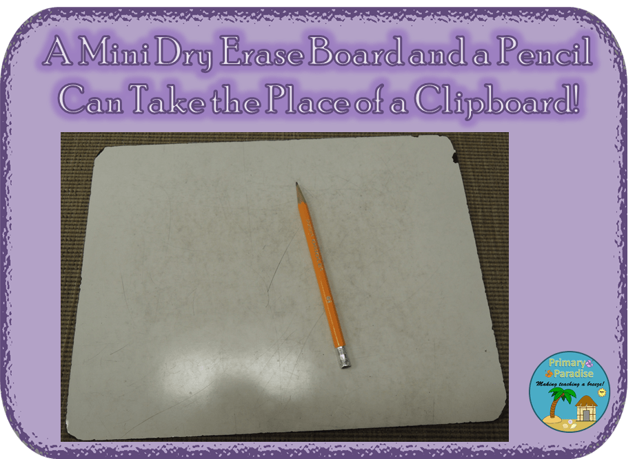 Dry Erase Board and Pencil