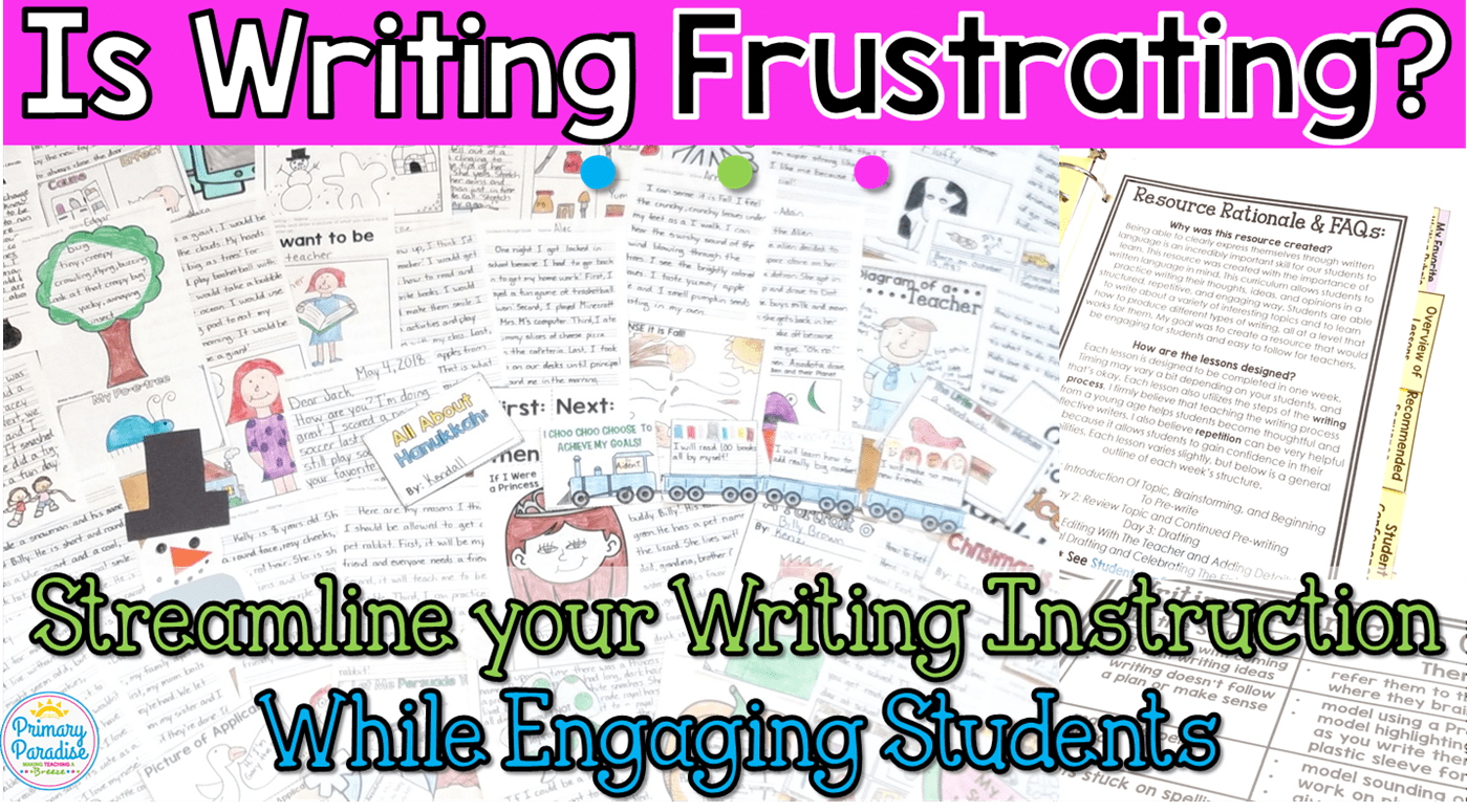 Is Writing Frustrating Your Students? Get it WRITE