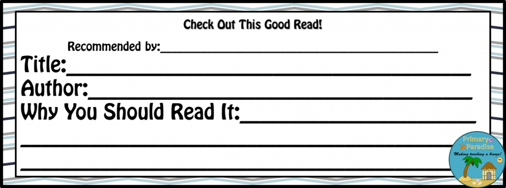 Good Reads Freebie Slip