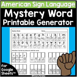 Mystery Words ASL