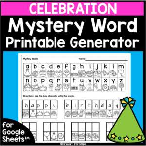 Mystery Words Celebration