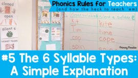 #5 The 6 Syllable Types: A Simple Explanation