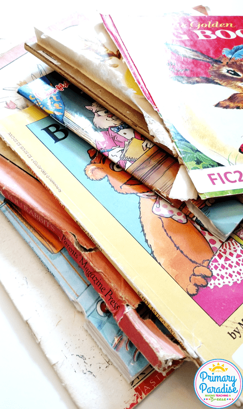 Learn how to turn your ruined, torn classroom library books into engaging and useful instructional tools for your students!