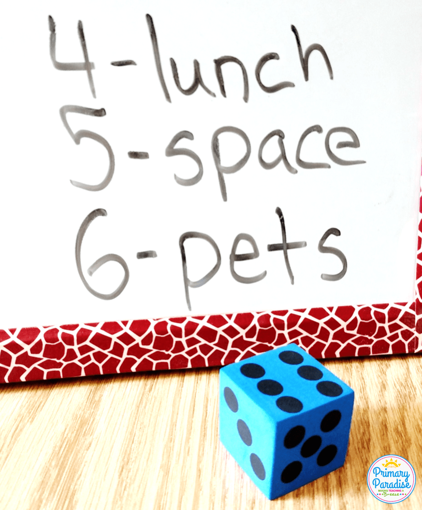 Dice and dabbers in your classroom are a great way to engage students and enhance learning in math, reading, words and more!