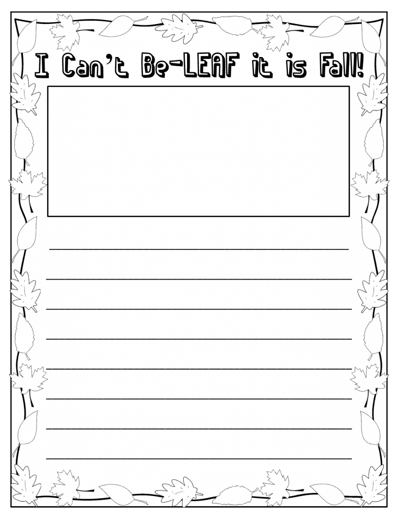 Fall Writing Freebie