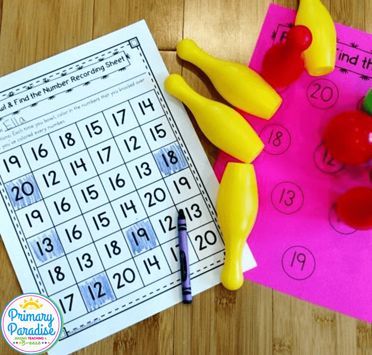 Hands on math centers that your students will love and are cheap and easy to use! You can adapt these same centers for different skills throughout the year which makes them the perfect addition to your kindergarten, first grade, and second grade classroom!