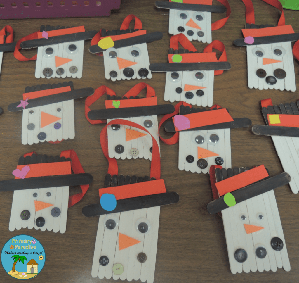 Popsicle Stick Snowman 4