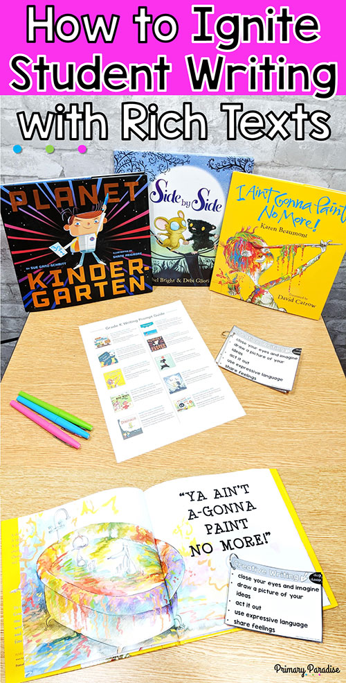 Use reading to ignite a passion for writing! Steps To Literacy’s Read-Aloud Writing Connectors include engaging and exciting story lines to ignite student writing. Books chosen for these K-5 collections have clean, easy-to-follow text with high-quality illustrations.