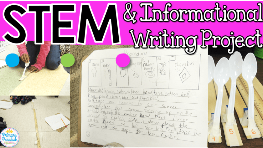 STEM & Informational Writing Project for Primary Students