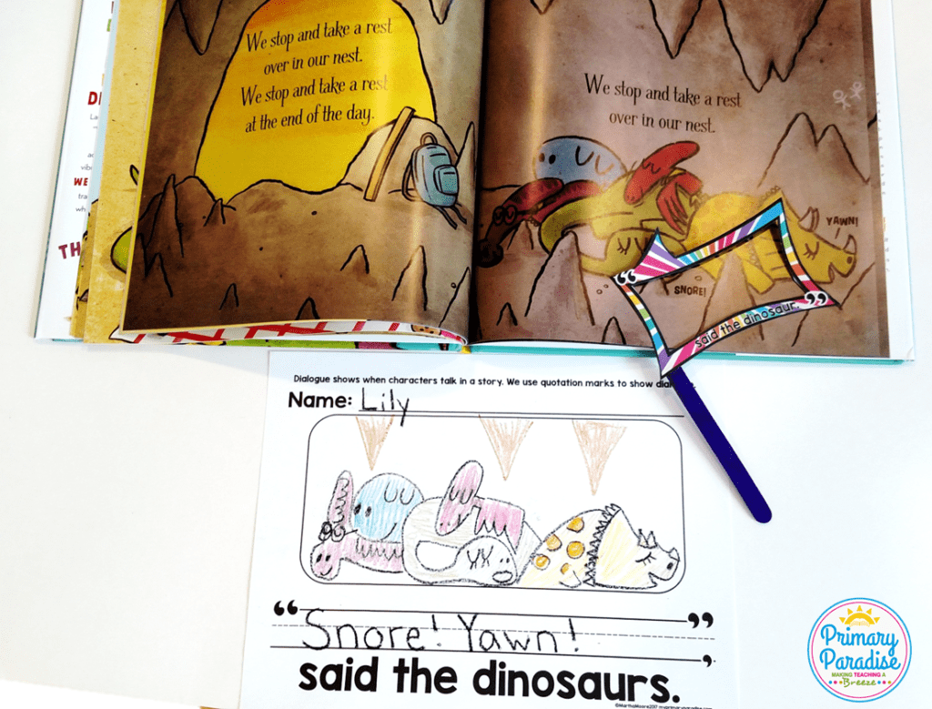  Use Laurie Berkner's We are the Dinosaurs to teach dialogue with this fun, free activity! 