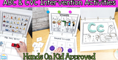 CVC Word & Alphabet Intervention Activities