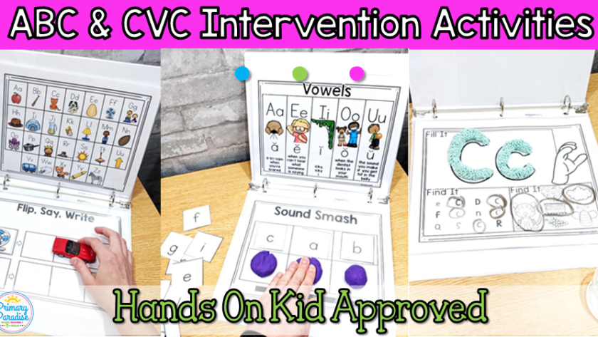 CVC Word & Alphabet Intervention Activities