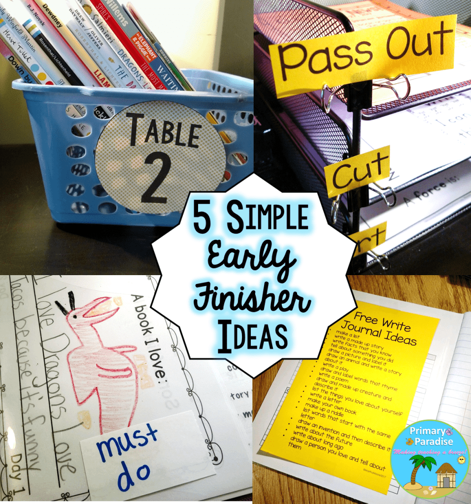 Early finishers in your classroom? Keep them learning and engaged with these 5, simple activities!