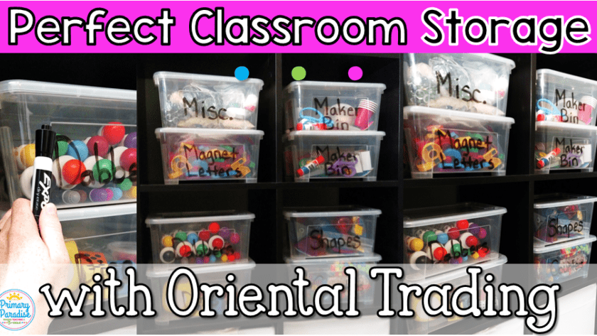 Perfect Classroom Storage with Oriental Trading